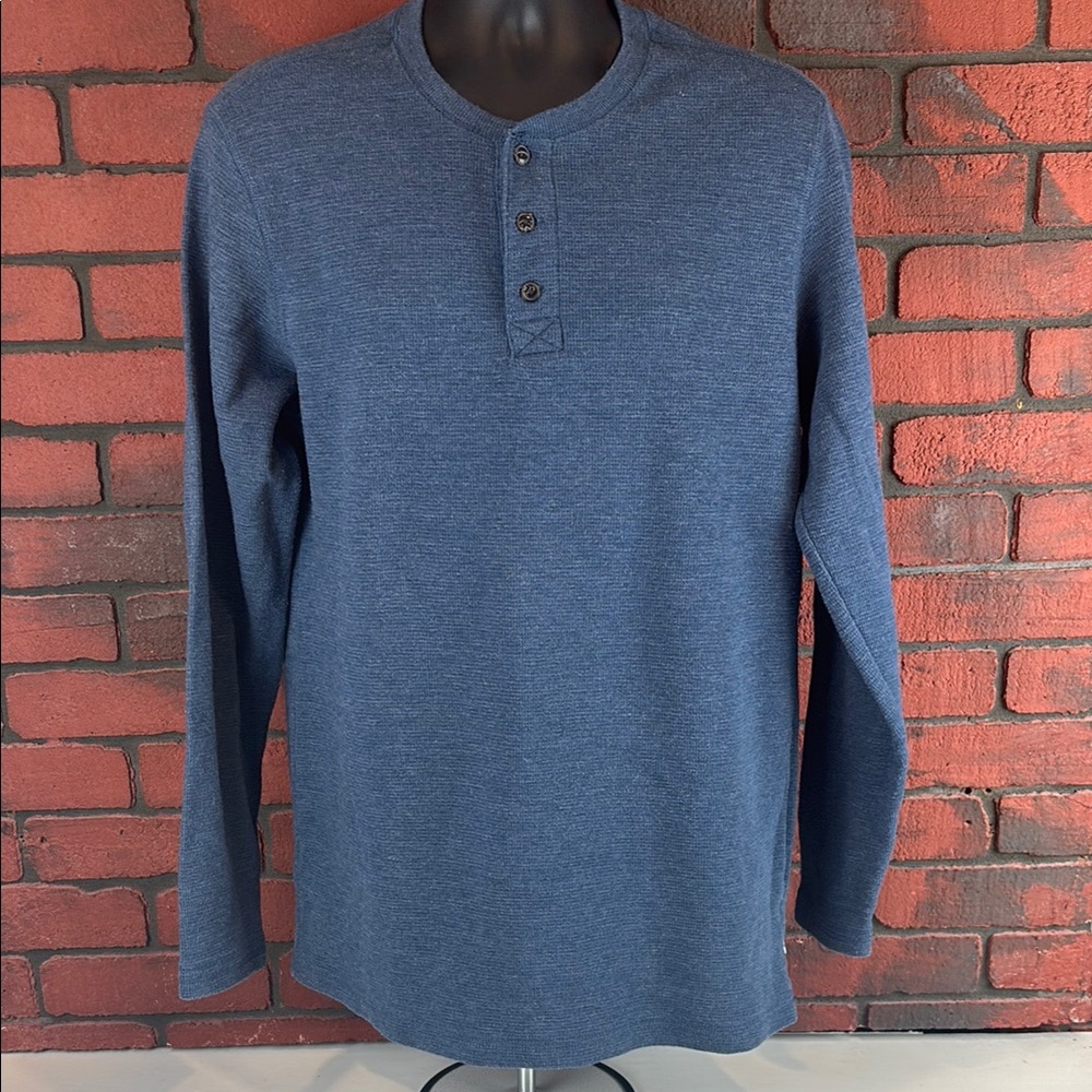 Levis Shirt Mens Large Thermal Henley Long Sleeve